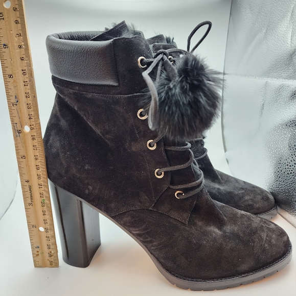 Jimmy Choo never worn suede booties with fur lining size 43 (US 11) - Picture 2 of 5